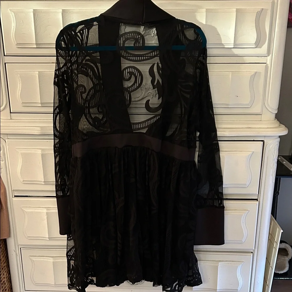 Auditions Black Lace Mini Dress - Picture 7 of 9